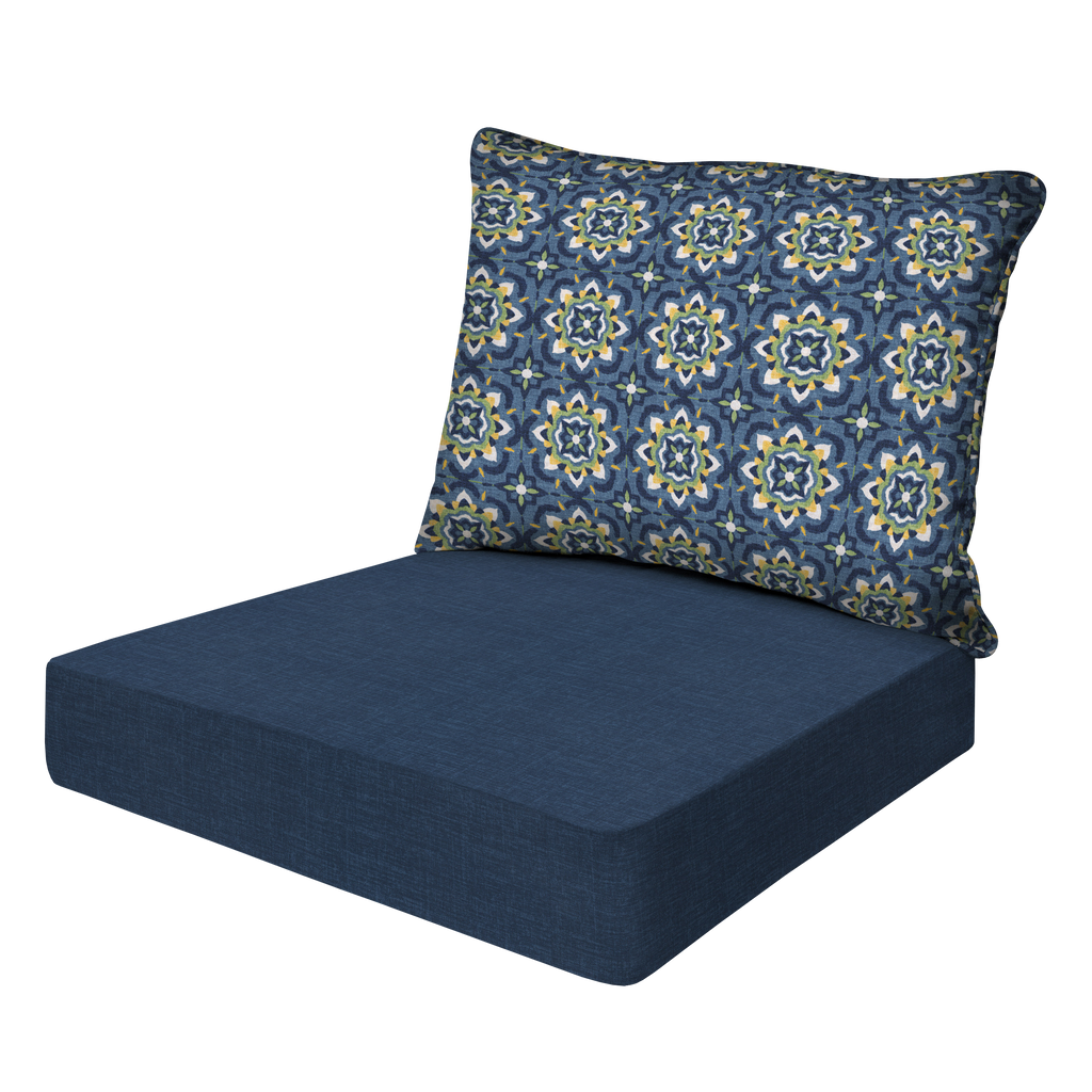Essentials Collection Deep Seat Cushion – Honeycomb Outdoor