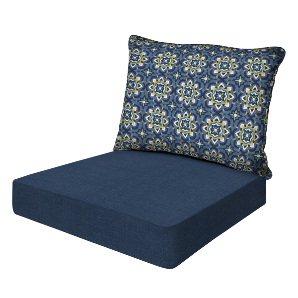 Essentials Collection Deep Seat Cushion – Honeycomb Outdoor